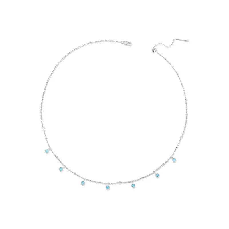Collier Ras-de-Cou Turquoise en Argent 925