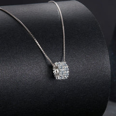 Collier Ras-de-Cou Moissanite Porte-Bonheur en Argent 925 avec Certificat
