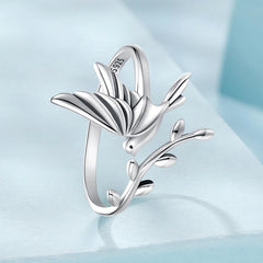Bague Oiseau en Vol en Argent 925