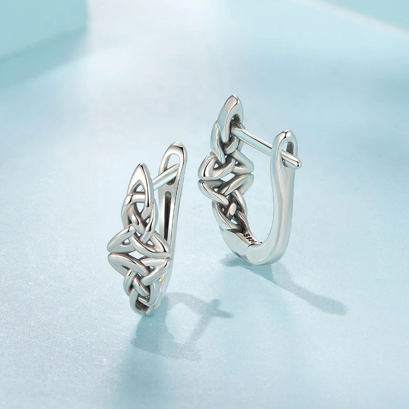 Créoles Nœud Celtique en Argent 925