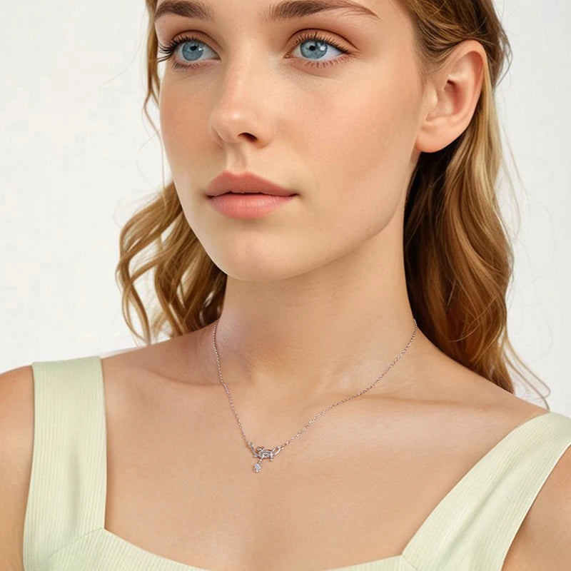 Collier Pendentif Chat en Argent 925