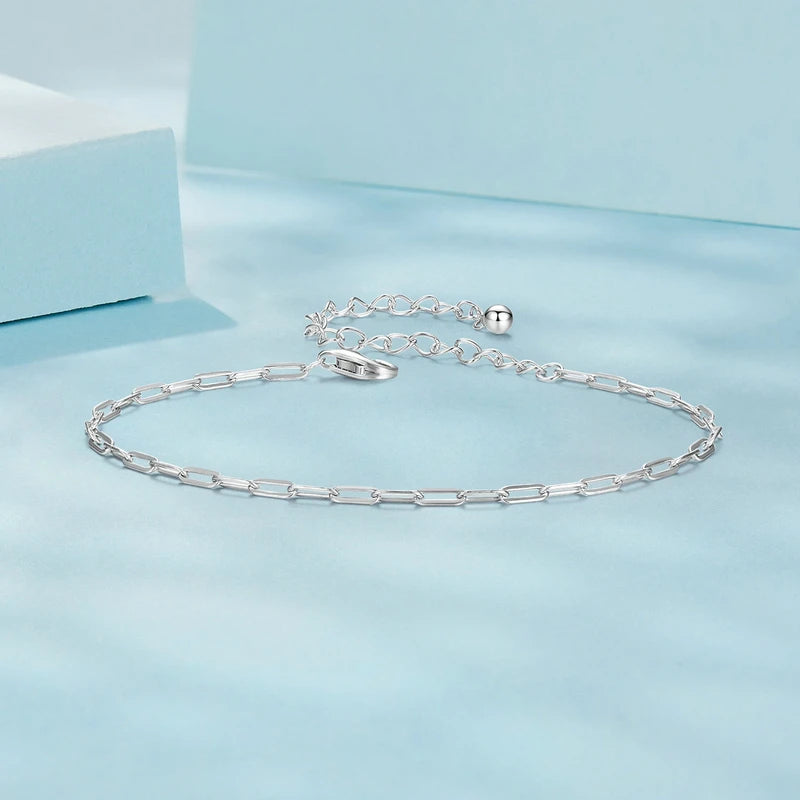 Bracelet Carré Minimaliste en Argent 925