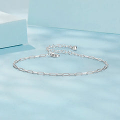 Bracelet Carré Minimaliste en Argent 925