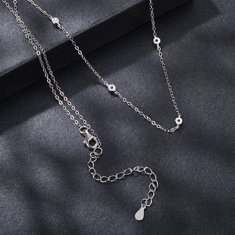 Collier Ras-de-Cou en Argent 925 avec Certificat