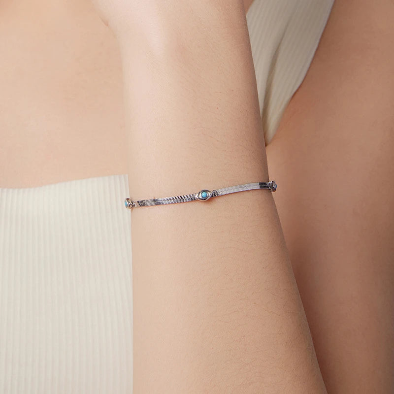 Bracelet Œil Protecteur en Argent 925