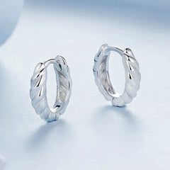 Créoles Tressées Métalliques en Argent 925
