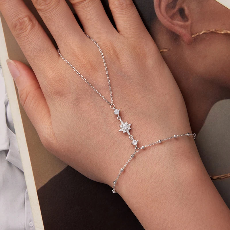 Bracelet Anneau Étoile en Argent 925
