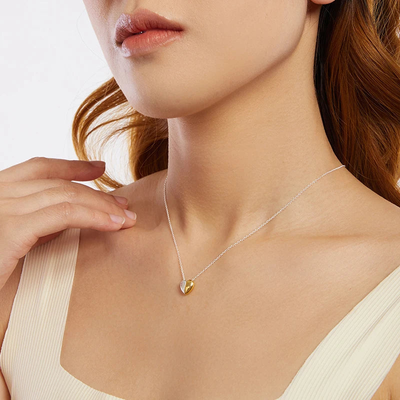 Collier Pendentif Cœur en Argent 925