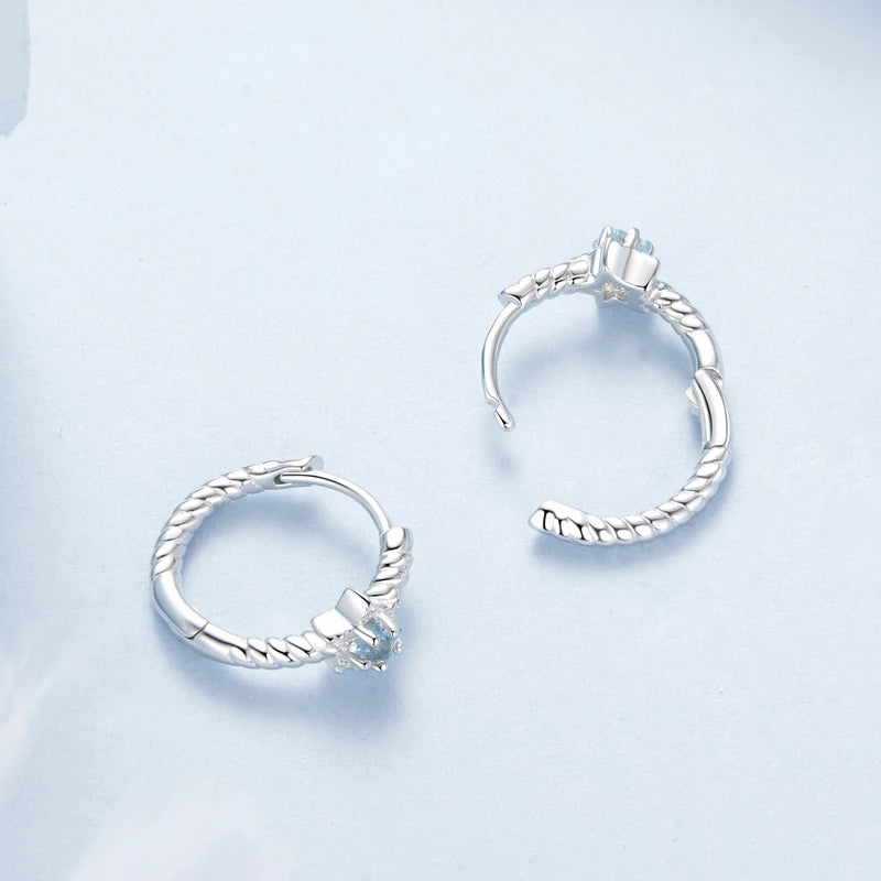 Créoles Étoile en Argent 925