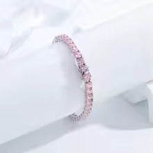 Bracelet rond topaze rose