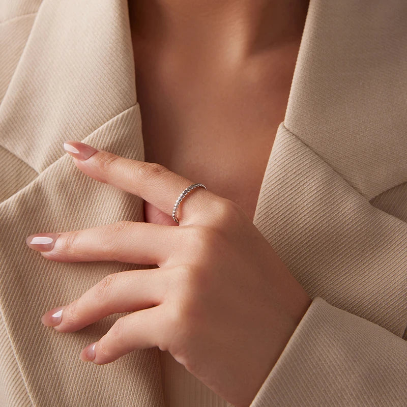 Bague Tressée en Argent 925