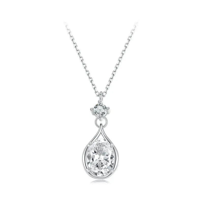 Collier Pendentif Goutte en Argent 925