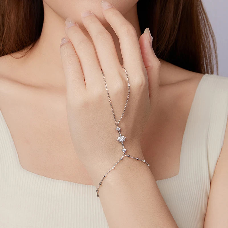 Bracelet Anneau Étoile en Argent 925
