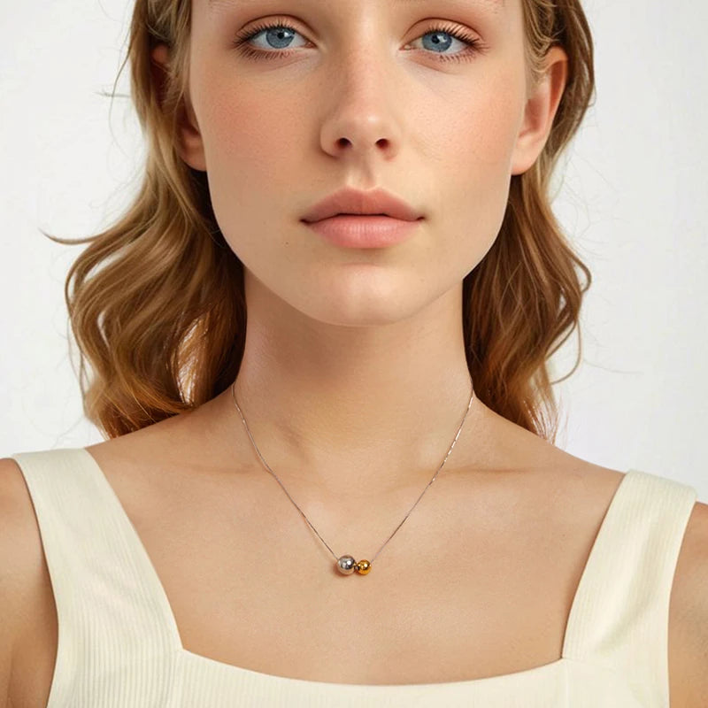 Collier Perle Coulissante en Argent 925