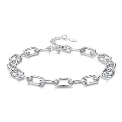 Bracelet Grosse Chaîne Audacieuse en Argent 925