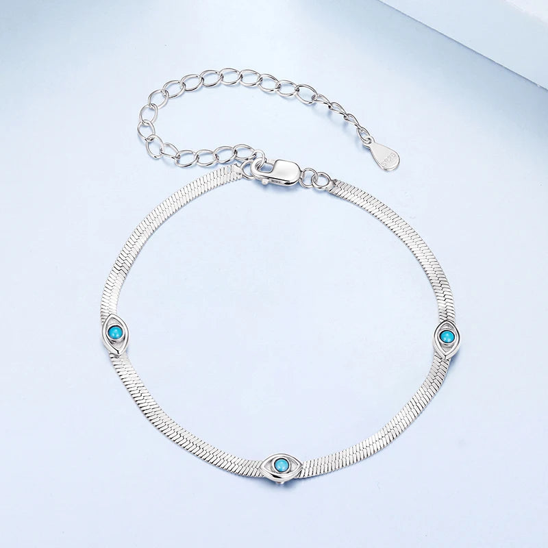 Bracelet Œil Protecteur en Argent 925