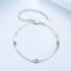 Bracelet Œil Protecteur en Argent 925