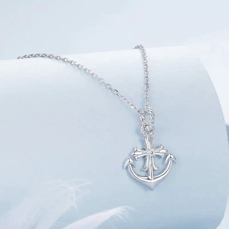 Collier Ancre Marine en Argent 925