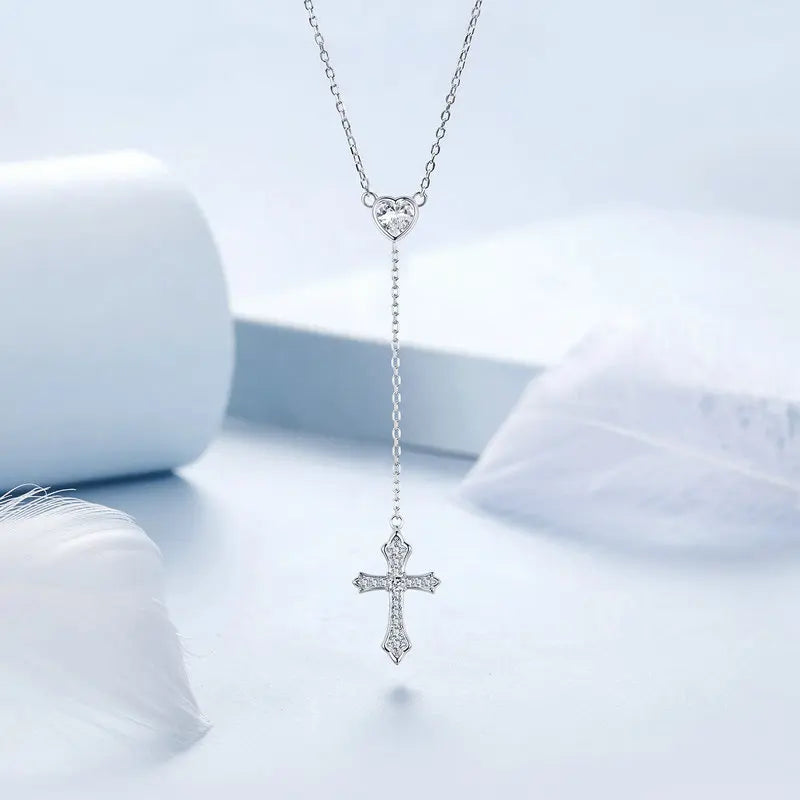 Collier Pendentif Croix en Argent 925