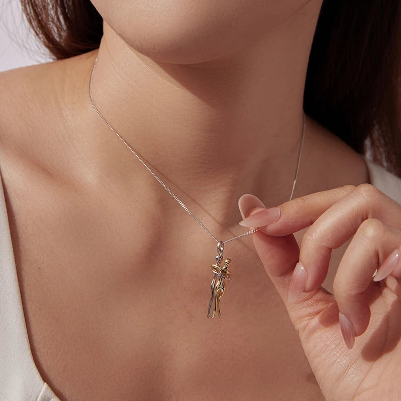 Collier Étreinte de l'Amitié en Argent 925