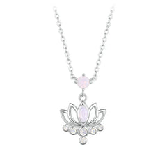Collier Pendentif Fleur de Lotus en Argent 925