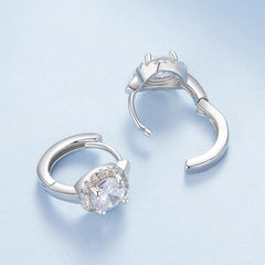 Créoles Cercle Halo en Argent 925