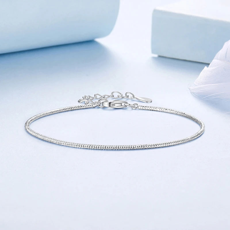 Bracelet Chaîne Scintillante de Luxe en Argent 925