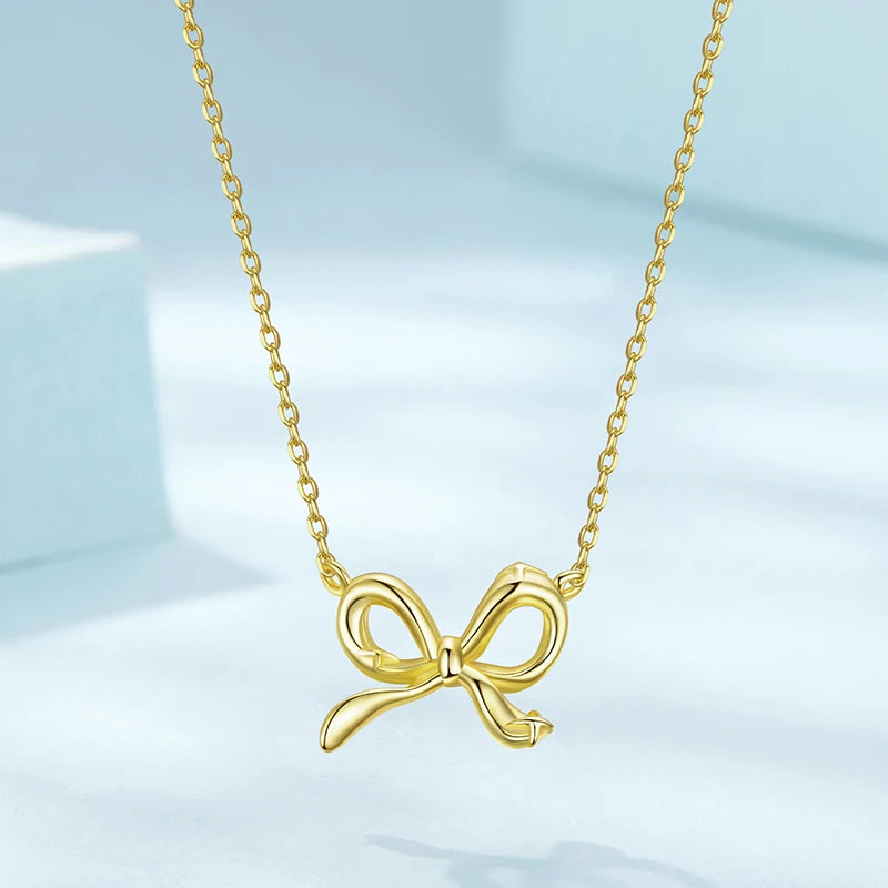 Collier Nœud Ruban en Argent 925