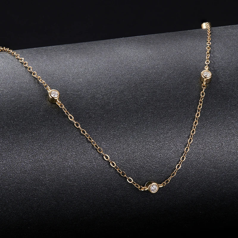 Collier Ras-de-Cou en Argent 925 avec Certificat