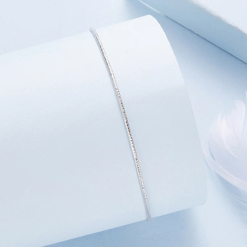 Bracelet Chaîne Scintillante de Luxe en Argent 925