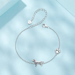 Bracelet Chien Golden Retriever en Argent 925