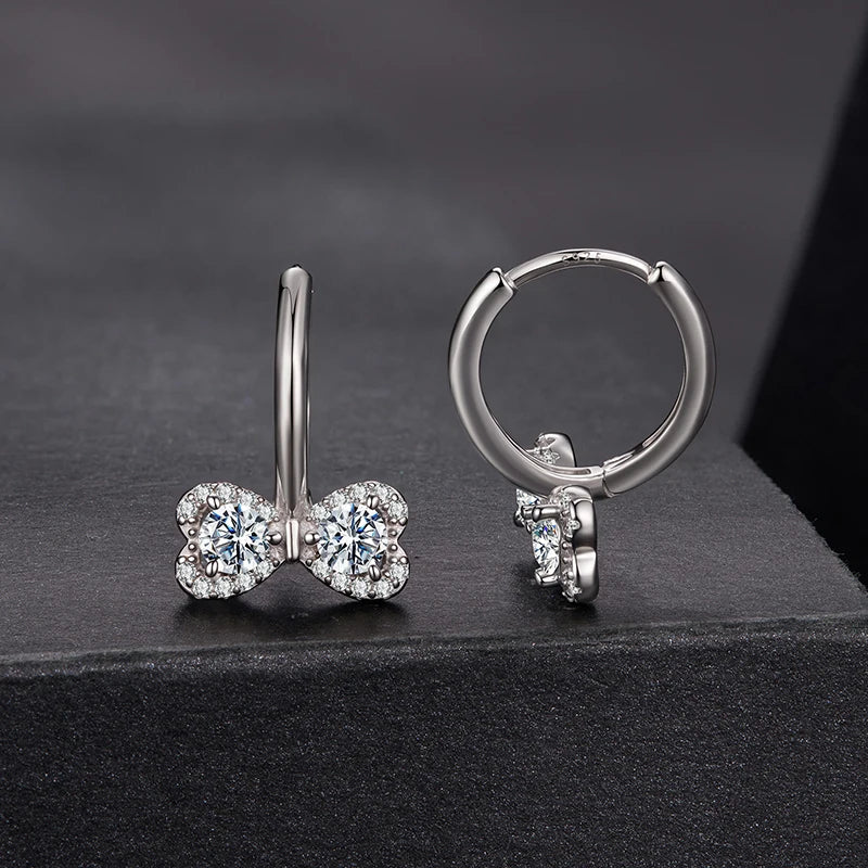 Créoles Nœud en Argent 925