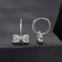 Créoles Nœud en Argent 925