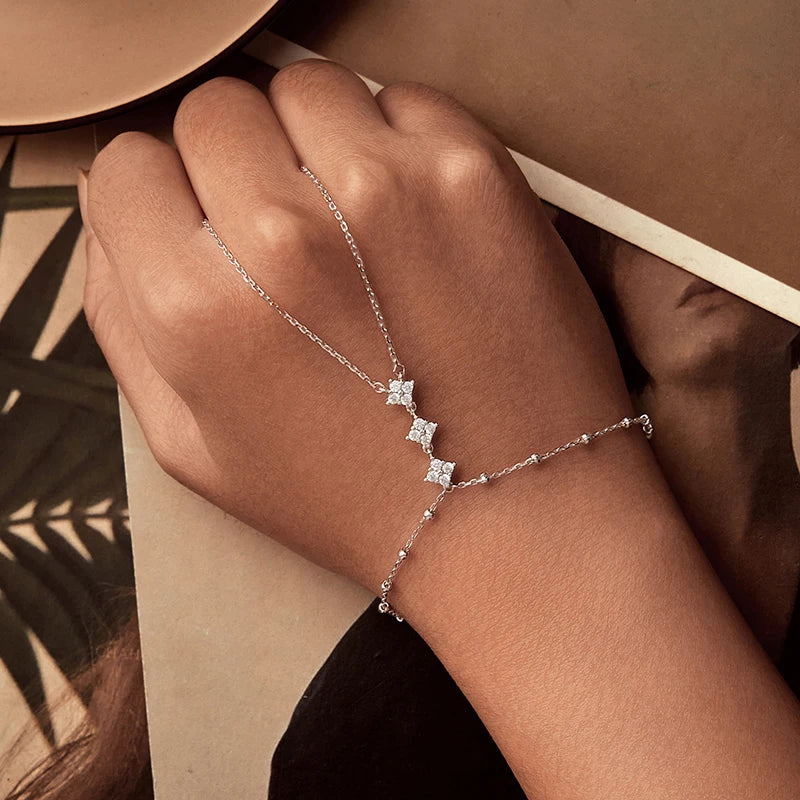 Bracelet Maillons Anneaux en Argent 925
