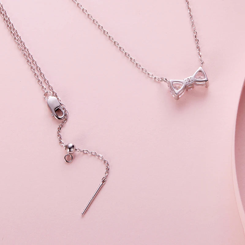 Collier Papillon et Nœud en Argent 925