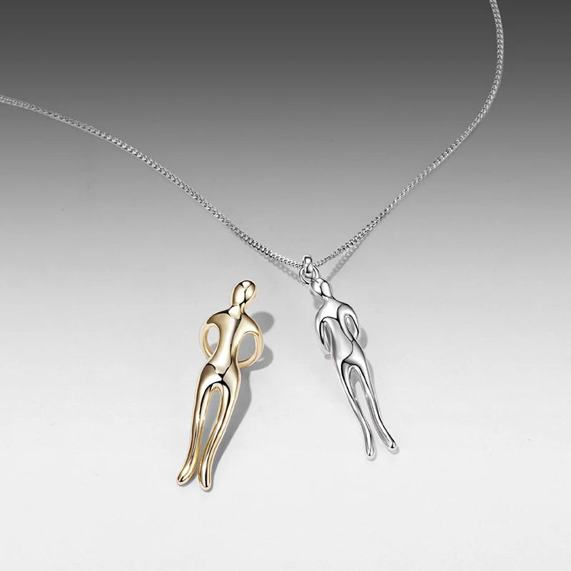 Collier Étreinte de l'Amitié en Argent 925