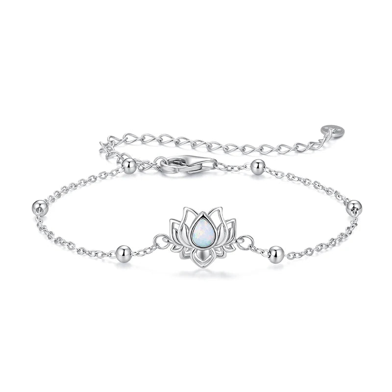 Bracelet Fleur de Lotus en Argent 925