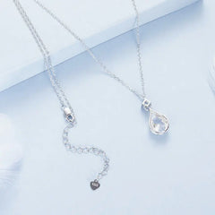 Collier Pendentif Goutte en Argent 925