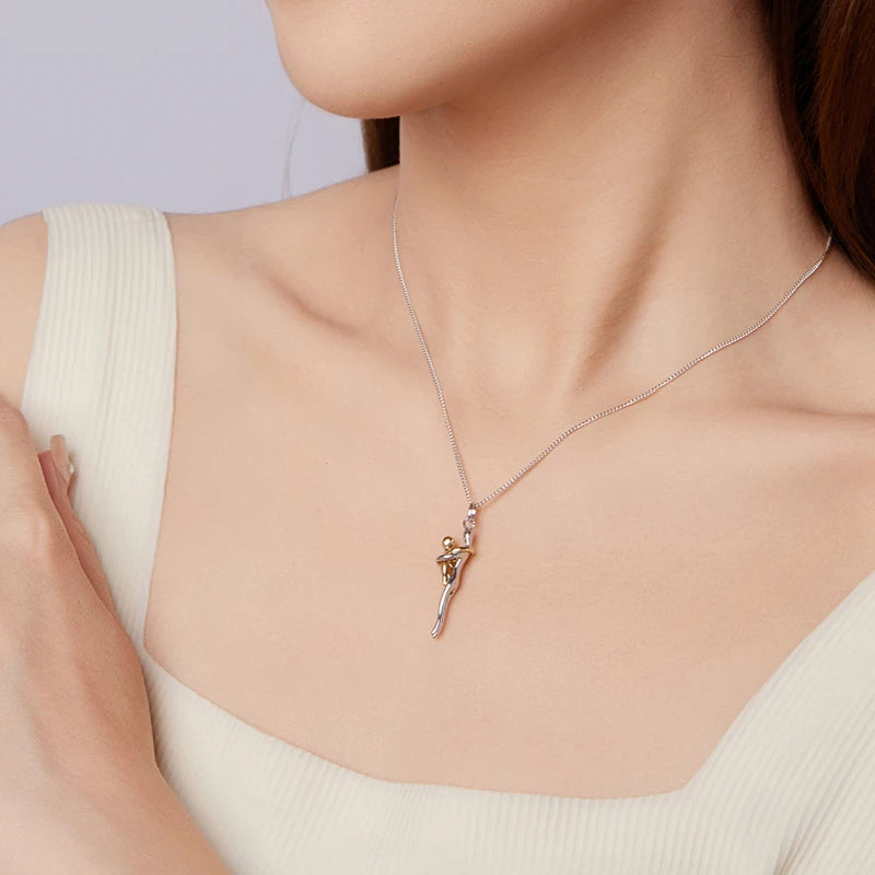 Collier Étreinte Mère-Enfant en Argent 925