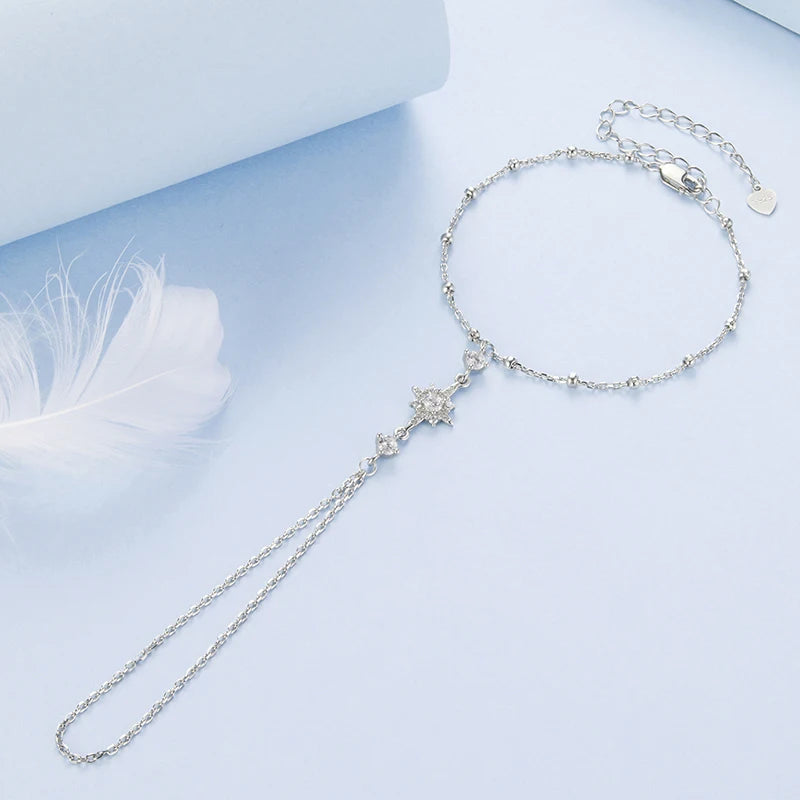 Bracelet Anneau Étoile en Argent 925