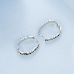 Créoles Motif Vintage en Argent 925
