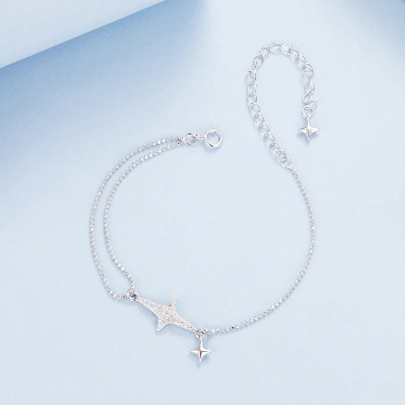 Bracelet Lumière d'Étoile en Argent 925