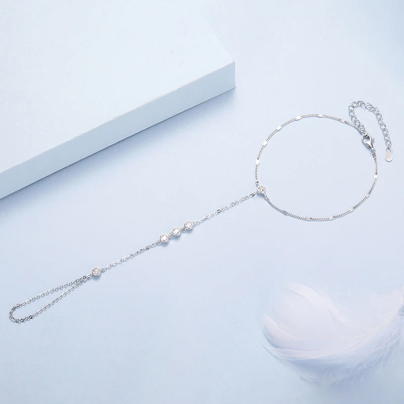 Bracelet Anneau à Pampille en Argent 925