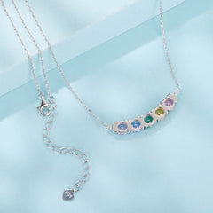 Collier Pendentif Arc-en-Ciel en Argent 925