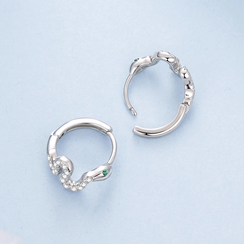 Créoles Serpent en Argent 925