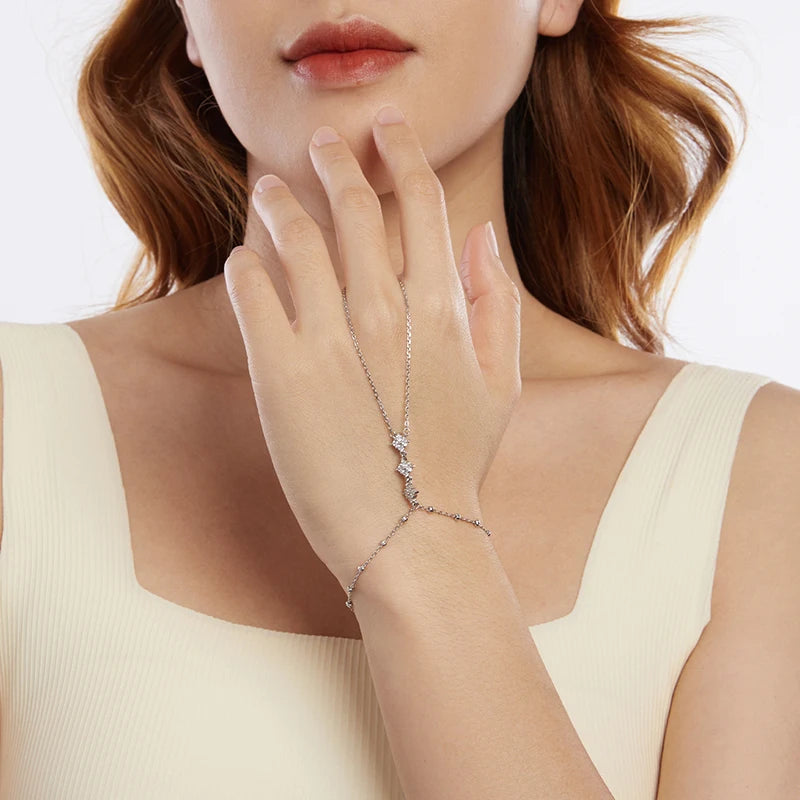 Bracelet Maillons Anneaux en Argent 925