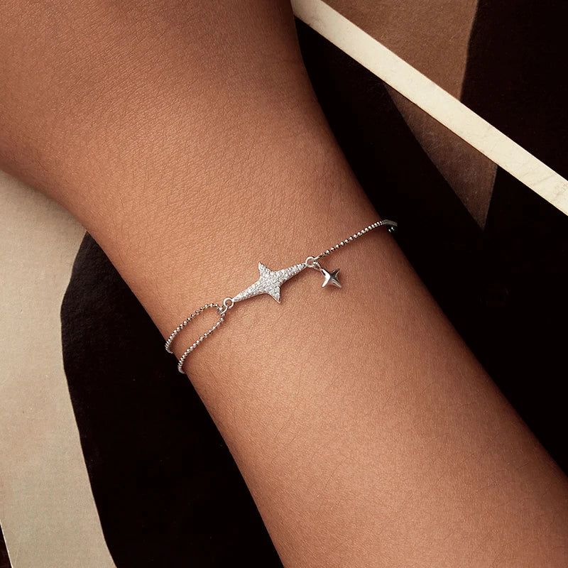 Bracelet Lumière d'Étoile en Argent 925