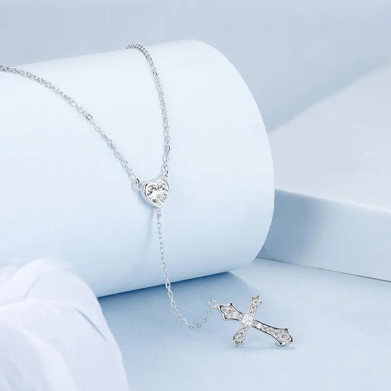 Collier Pendentif Croix en Argent 925