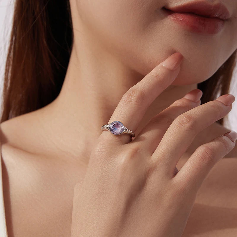 Bague Ajustable Œil Protecteur en Argent 925
