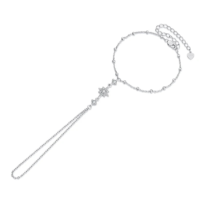 Bracelet Anneau Étoile en Argent 925